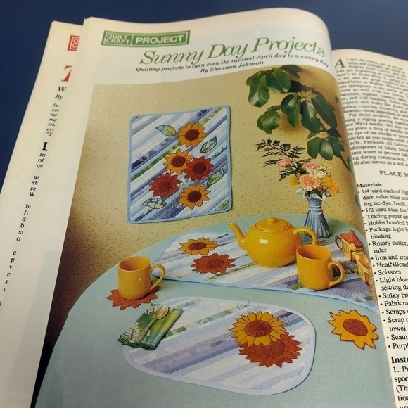 Vintage Quilt Craft Magazine June 1983 Quilting Quilt Patterns Butterfly Quilt - Picture 5 of 10